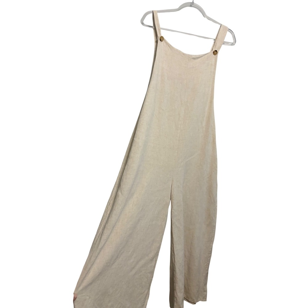 OAT Womens XL‎ Jumpsuit Wide Leg Button Strap
